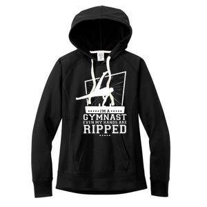 IM A Gymnast Even My Hands Are Ripped Gymnastic Great Gift Women's Fleece Hoodie