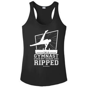 IM A Gymnast Even My Hands Are Ripped Gymnastic Great Gift Ladies PosiCharge Competitor Racerback Tank