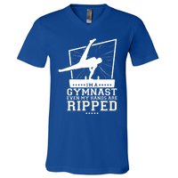 IM A Gymnast Even My Hands Are Ripped Gymnastic Great Gift V-Neck T-Shirt