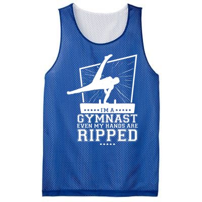 IM A Gymnast Even My Hands Are Ripped Gymnastic Great Gift Mesh Reversible Basketball Jersey Tank