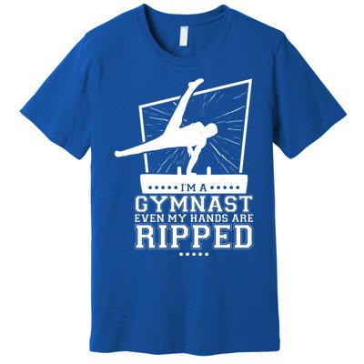 IM A Gymnast Even My Hands Are Ripped Gymnastic Great Gift Premium T-Shirt