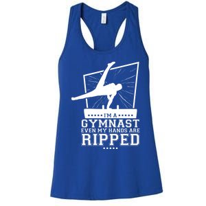 IM A Gymnast Even My Hands Are Ripped Gymnastic Great Gift Women's Racerback Tank