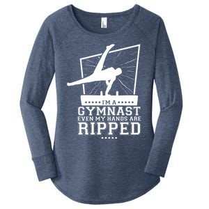 IM A Gymnast Even My Hands Are Ripped Gymnastic Great Gift Women's Perfect Tri Tunic Long Sleeve Shirt