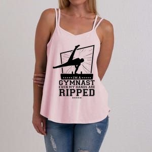 IM A Gymnast Even My Hands Are Ripped Gymnastic Great Gift Women's Strappy Tank