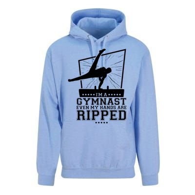 IM A Gymnast Even My Hands Are Ripped Gymnastic Great Gift Unisex Surf Hoodie