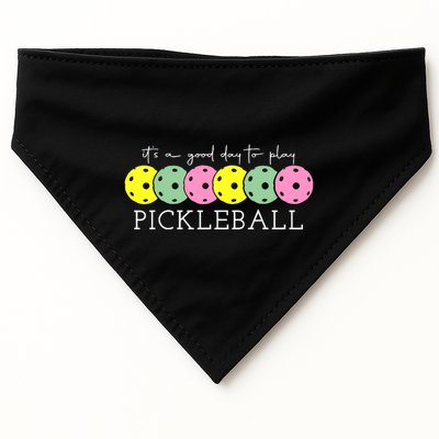 ItS A Good Days To Play Pickleball Dink Player USA-Made Doggie Bandana