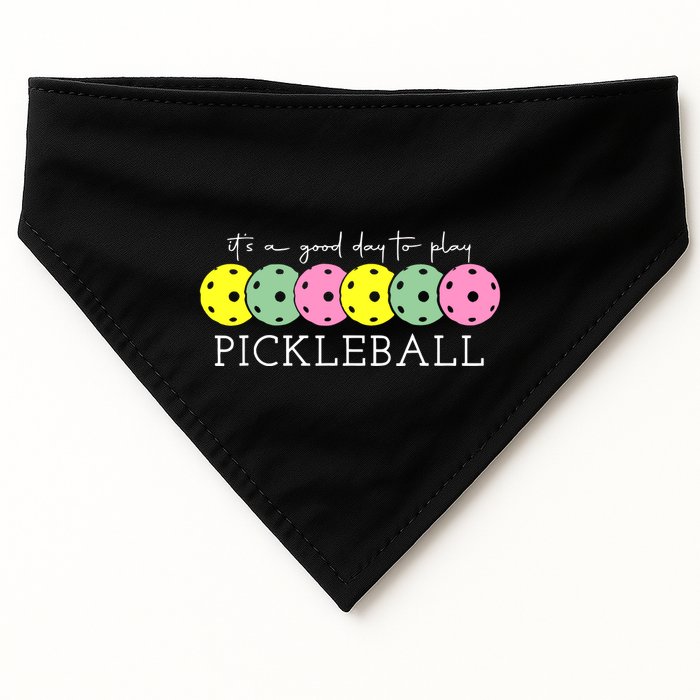 ItS A Good Days To Play Pickleball Dink Player USA-Made Doggie Bandana
