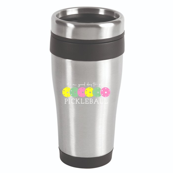 ItS A Good Days To Play Pickleball Dink Player 16oz Travel Tumbler