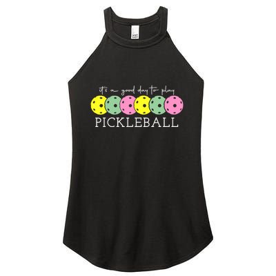 ItS A Good Days To Play Pickleball Dink Player Women's Perfect Tri Rocker Tank