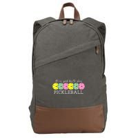 ItS A Good Days To Play Pickleball Dink Player Cotton Canvas Backpack