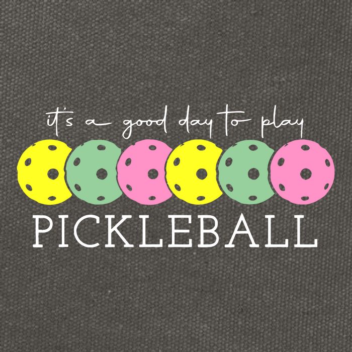 ItS A Good Days To Play Pickleball Dink Player Cotton Canvas Backpack