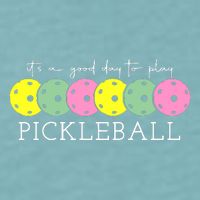 ItS A Good Days To Play Pickleball Dink Player Sueded Cloud Jersey T-Shirt