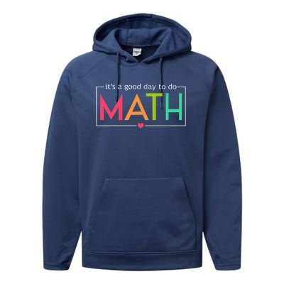 Its A Good Day To Do Math Test Day Testing Math Teachers Performance Fleece Hoodie