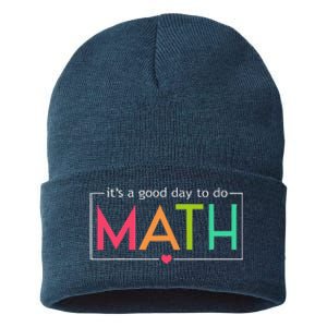 Its A Good Day To Do Math Test Day Testing Math Teachers Sustainable Knit Beanie