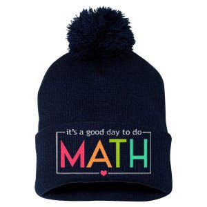 Its A Good Day To Do Math Test Day Testing Math Teachers Pom Pom 12in Knit Beanie