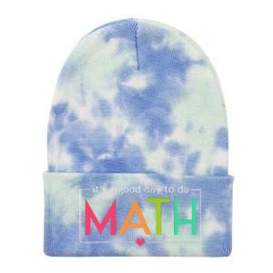 Its A Good Day To Do Math Test Day Testing Math Teachers Tie Dye 12in Knit Beanie