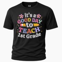 Its A Good Day To Teach 1st Grade First Grade Teacher Cooling Performance Crew T-Shirt