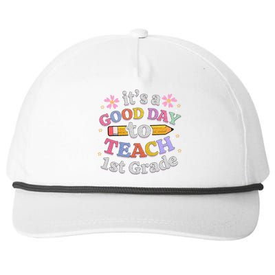 Its A Good Day To Teach 1st Grade First Grade Teacher Snapback Five-Panel Rope Hat