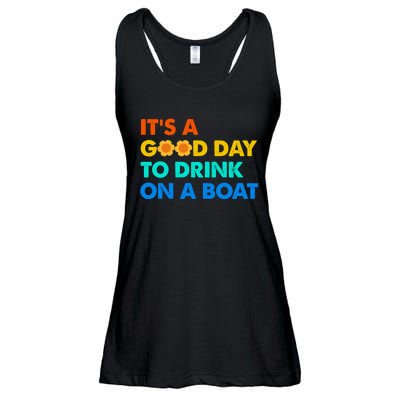 It's A Good Day To Drink On A Boat Ladies Essential Flowy Tank