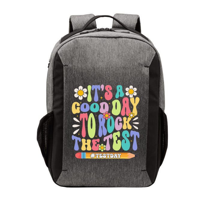 ItS A Good Day To Rock The Test Groovy Testing Motivation Vector Backpack