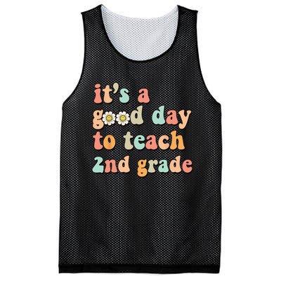 It's A Good Day To Teach 2nd Grade Second Grade Teacher Mesh Reversible Basketball Jersey Tank