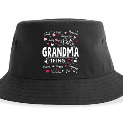 Its A Grandma Thing Funny Sayings Cute Grandma Mothers Day Sustainable Bucket Hat