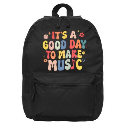 It's A Good Day To Make Music Musician Band Music Teacher 16 in Basic Backpack