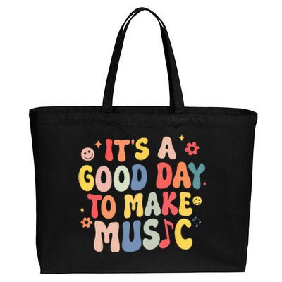 It's A Good Day To Make Music Musician Band Music Teacher Cotton Canvas Jumbo Tote