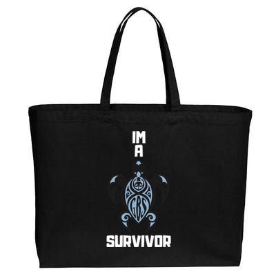 Im A Gbs Survivor Gift Guillian Barre Survivor Cotton Canvas Jumbo Tote