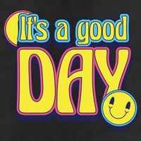 It's A Good Day Retro Positive Happy 7 Panel Mesh Trucker Snapback Hat