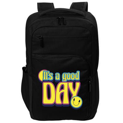 It's A Good Day Retro Positive Happy Impact Tech Backpack