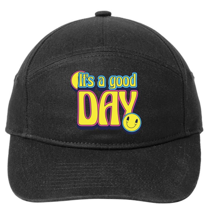 It's A Good Day Retro Positive Happy 7-Panel Snapback Hat