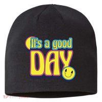 It's A Good Day Retro Positive Happy Sustainable Beanie