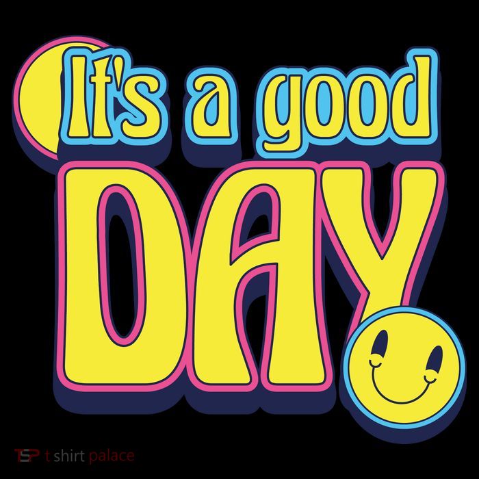 It's A Good Day Retro Positive Happy Sustainable Beanie