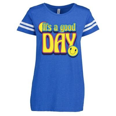 It's A Good Day Retro Positive Happy Enza Ladies Jersey Football T-Shirt