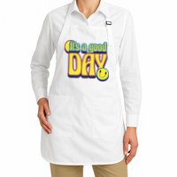 It's A Good Day Retro Positive Happy Full-Length Apron With Pockets