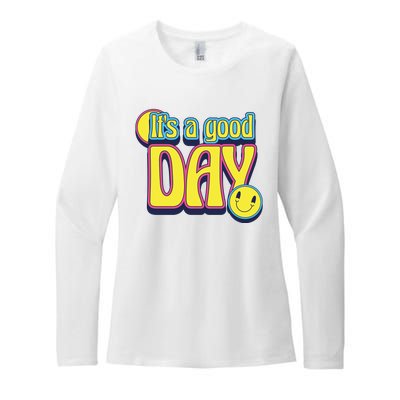 It's A Good Day Retro Positive Happy Womens CVC Long Sleeve Shirt