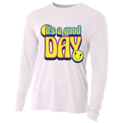 It's A Good Day Retro Positive Happy Cooling Performance Long Sleeve Crew