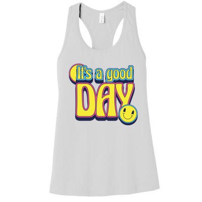 It's A Good Day Retro Positive Happy Women's Racerback Tank