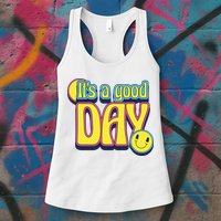 It's A Good Day Retro Positive Happy Womens Tank Top