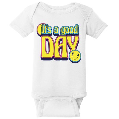 It's A Good Day Retro Positive Happy Baby Bodysuit
