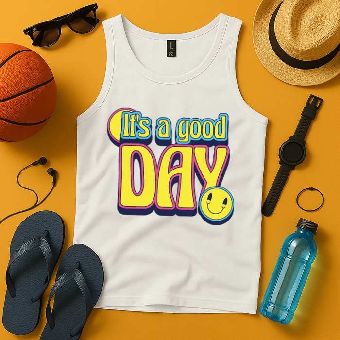 It's A Good Day Retro Positive Happy Tank Top