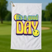It's A Good Day Retro Positive Happy Golf Towel