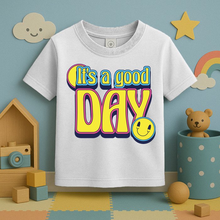 It's A Good Day Retro Positive Happy Toddler T-Shirt