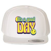 It's A Good Day Retro Positive Happy Wool Snapback Cap