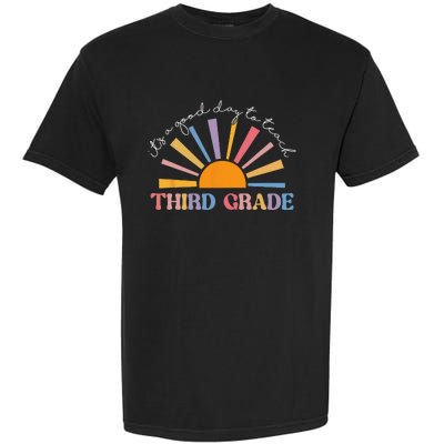 It's A Good Day To Teach Third Grade Funny 3rd Grade Teacher Garment-Dyed Heavyweight T-Shirt