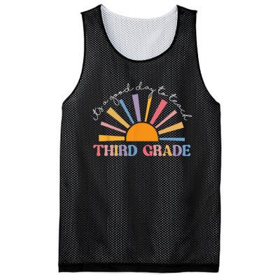 It's A Good Day To Teach Third Grade Funny 3rd Grade Teacher Mesh Reversible Basketball Jersey Tank