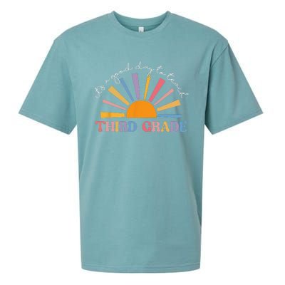 It's A Good Day To Teach Third Grade Funny 3rd Grade Teacher Sueded Cloud Jersey T-Shirt