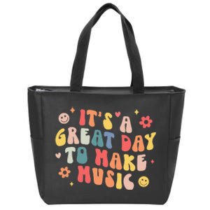 It's A Good Day To Make Music Musician Band Music Teacher Zip Tote Bag