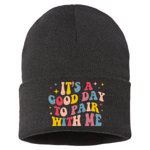 It's A Good Day To Pair With Me ABA Therapy Sustainable Knit Beanie